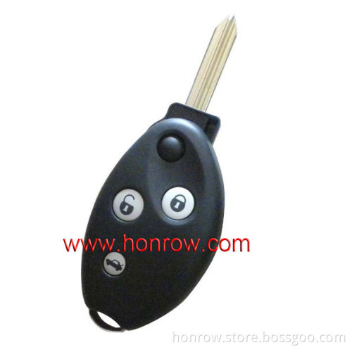 citroen 3 button flip remote key blank